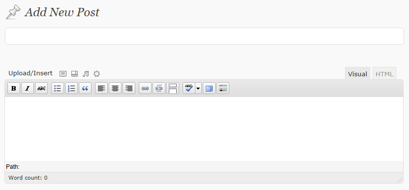 WordPress Blog Post Interface Posting a blog in WordPress